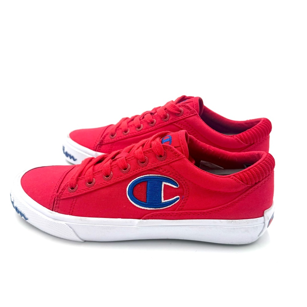 Champion‎ Life™ Fringe Lo Canvas Scarlet Red Sneakers CP100553M Youth 6 NWOT